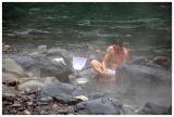 Open air hot spring