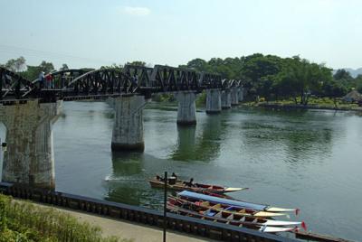 Thailand-Kachanaburi-Bridge on the River Kwai