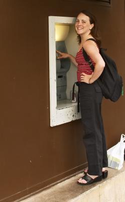 Meg gets some Euros