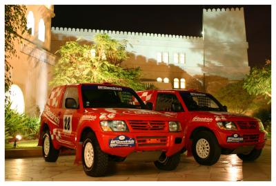220 horsepower Rally modified Pajeros