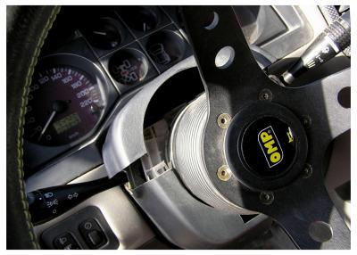 I managed to crack the steering column after a hefty jump