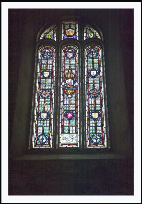 ....and we enjoy the stained glass.