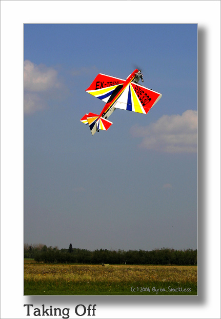 <b>Taking Off*</b><br><i>By Byron Stuckless</i>
