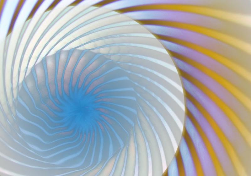 Bottom of a Glass with gradient by Bill Prosser