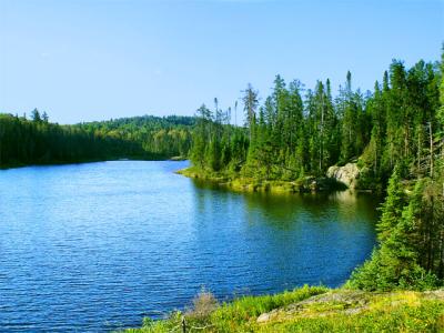 Lake Huron along Trans Canada Highway -17 (*)