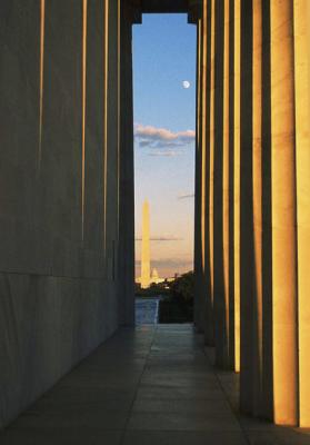 Lincoln Memorial Sunset.