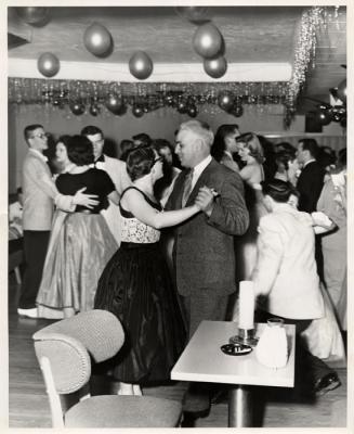 Chaparoning a school dance, 1957 (464b)