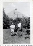 John and Richard playing ball, 1953 (29)