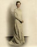Wedding dress portrait for Bon Marche, 1939 (478)