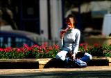 Girl eating icecream