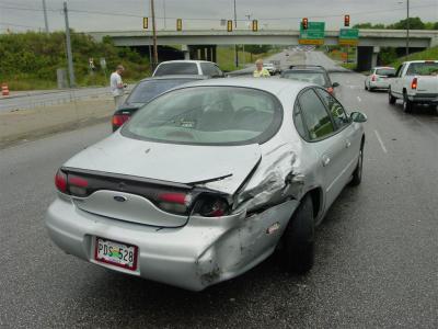 Sideswiped by suv.