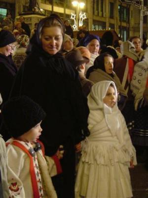 Traditional Hungarian dress.