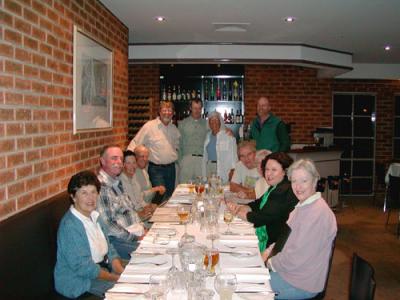 The group at the last dinner of our tour