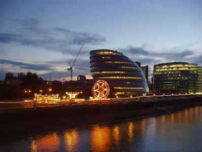 Fairground by night