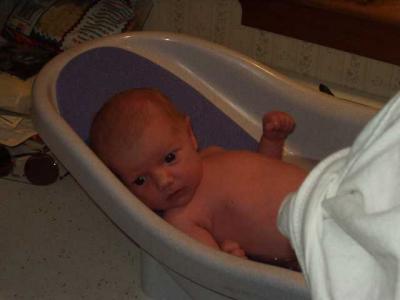 First bath at home