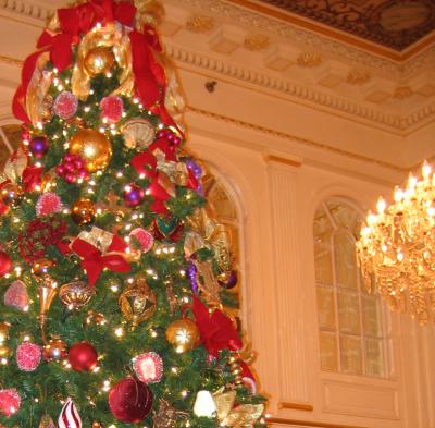 Christmas Tree in the Historic Hotel Monteleone