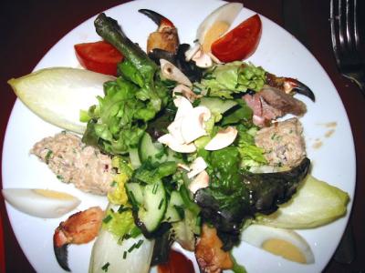 Seafood salad at Le Restaurant