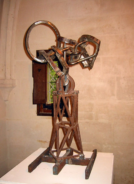 One of the sculptures on exhibit