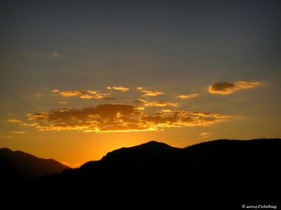 Sunset over Montana