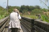 Another photographer getting a REAL close up at Wakodahatchee Wetlands
