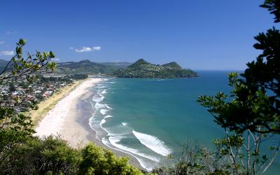 view north from mt. pauanui