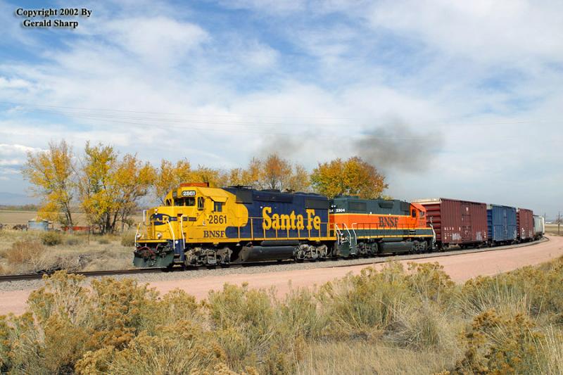 BNSf 2861 At Highland