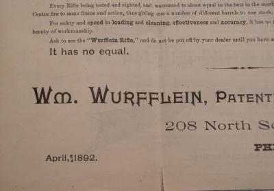 Original Wurfflein Advertising