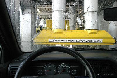 At the carwash