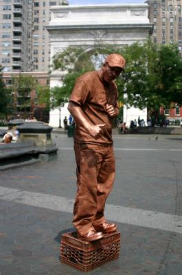 Living Bronze Statue