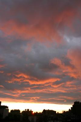 Sunset Over Greenwich Village, NY & New Jersey