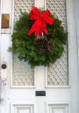 Commerce Street Door with Xmas Wreath