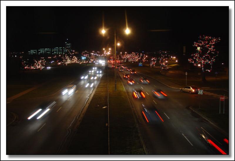 Prince Phillip Parkway at Christmas