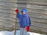 abby w/ shovel
