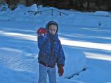 abby throwing snowball