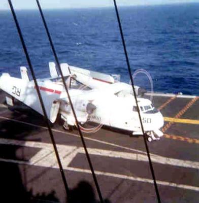 C-2A Greyhound On USS Intrepid CVS-11