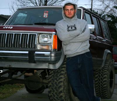 Nick and his Jeep