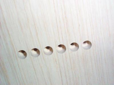 The holes for the string ferruls did not come countersunk