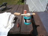 Im now ready to apply a lacquer sanding sealer.