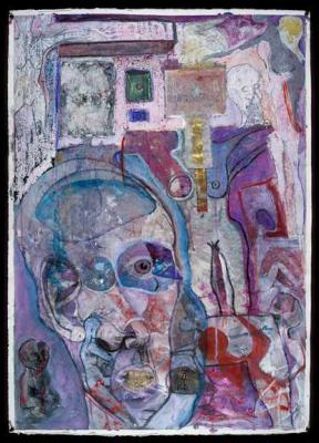 Aesthetic Rx 2004, mixed media on paper, 41.5x29.5