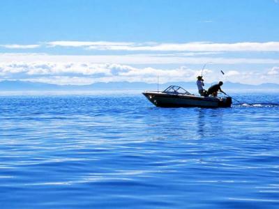 Salmon Fishing near Sooke