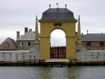The main gates from the water