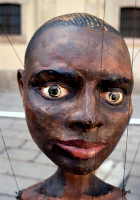 Puppet Head, Barcelona by Dave Millier