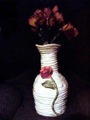 rose vase by Heather