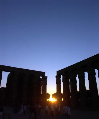 Sunset at Luxor Temple