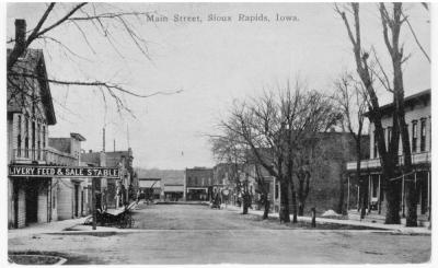 Main St Sioux Rapids 1914