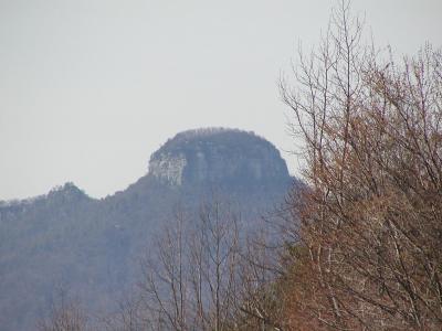 Big Pinnacle  and Little Pinnacle on Pilot Mountain