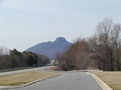 Pilot Mountain from the scenic viewing area on US Hwy. 52