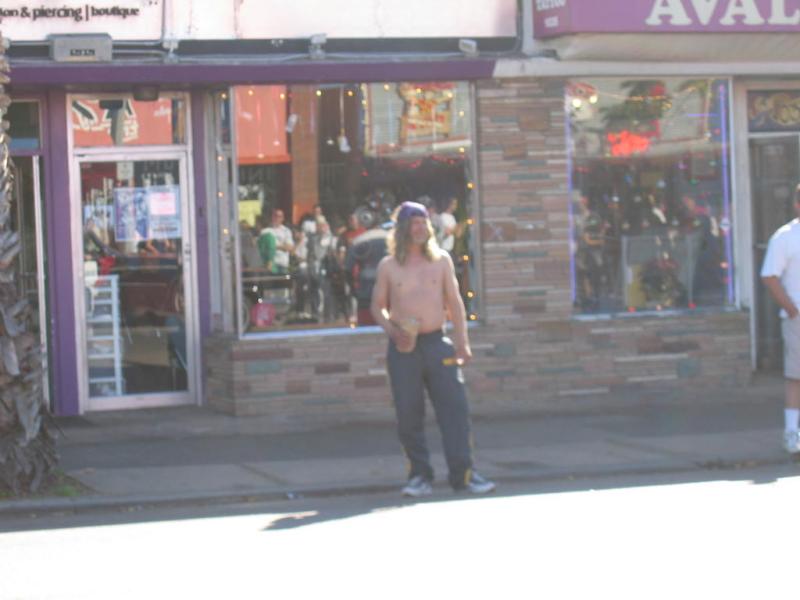 Crazy Drunken James from across the street