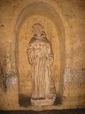 Statue not of St. Emilion (wrong type of monk) in the hermitage