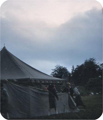 Tent raising